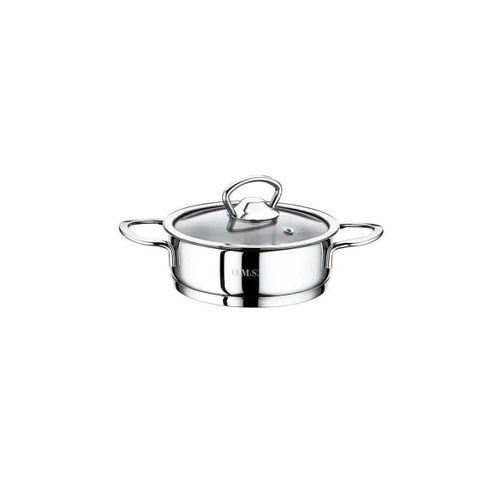 Oms 2008 Mini Basık Çelik Tencere 14x5 Cm 0,70 Litre