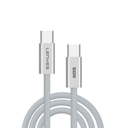 Lenyes LC551 Type-C to Type-C PD Örgü Tasarımlı Hızlı Şarj Özellikli Data ve Şarj Kablosu 60W 1M