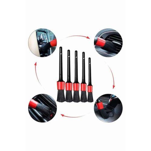 Araç İçi Led Aksesuar 5 Farklı Detaylı Araba Temizlik Fırçası Oto Temizleme Fırçası
