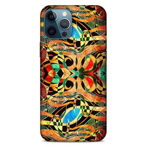 Lopard Apple iPhone 12 Pro Max Uyumlu Kılıf Manipülasyon ☻ (8) Baskılı Kılıf Desenli