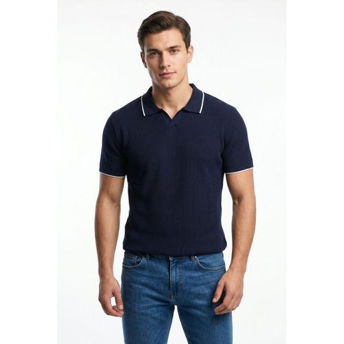 Erkek Spor Polo Yaka Triko Tişört BGL-ST05374
