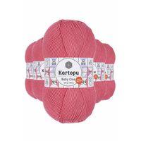 5 Adet Baby One Tüylenmeyen El Örgü İpi Yünü Şeker Pembe K244