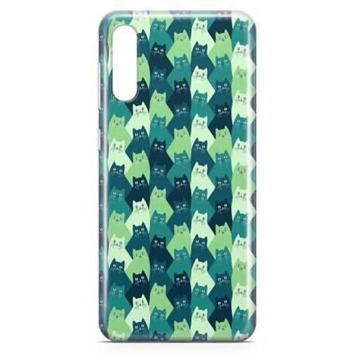 Samsung Galaxy A70 Kılıf Birmanya Kedileri Arka Kapak Koruma Desenli Full Koruyucu