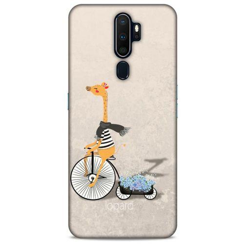 Oppo A9 2020 Kılıf FunnyMaX (17) Tasarım Kılıf Bej Zürafa