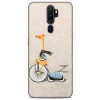 Oppo A9 2020 Kılıf FunnyMaX (17) Tasarım Kılıf Bej Zürafa
