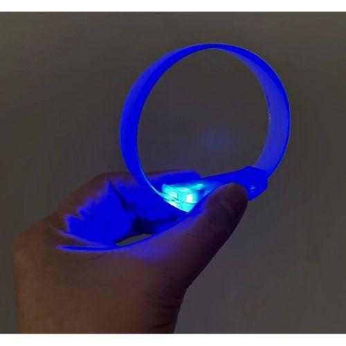 3 Modlu Pilli Led Işıklı Esnek Parti Bilekliği Mavi