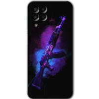 Samsung Galaxy M33 Kılıf Baskılı Kapak - AK +Tam Kaplayan Mat Seramik