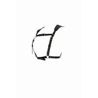 Siyah Kadın Kemer Deri Omuz Detaylı Vücut Aksesuarı - Brf1269