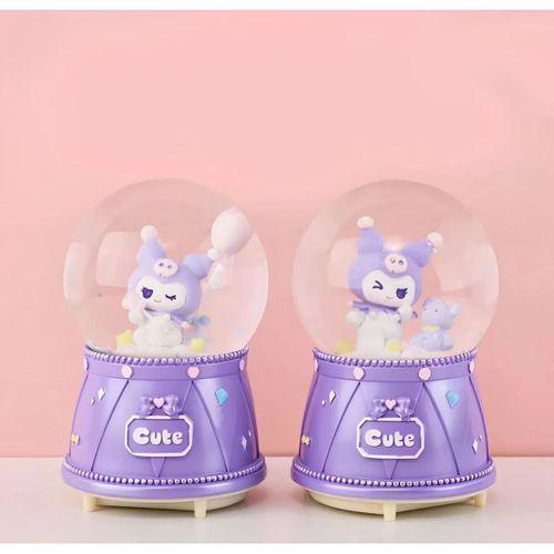 Kuromi Işıklı Müzikli Kar Küresi Orta Boy Model 3