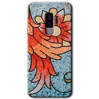 MRCİLETİSİM MRCİLETİSİM Samsung Galaxy S9 Plus Kılıf HD Desen Baskılı Arka Kapak + Temperli Cam - Mozaik Çiçek