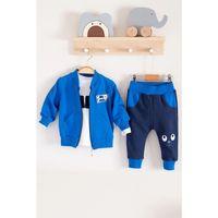 New Fashıon Hırkalı 3'lü % 100 Pamuk Erkek Bebek Takımı