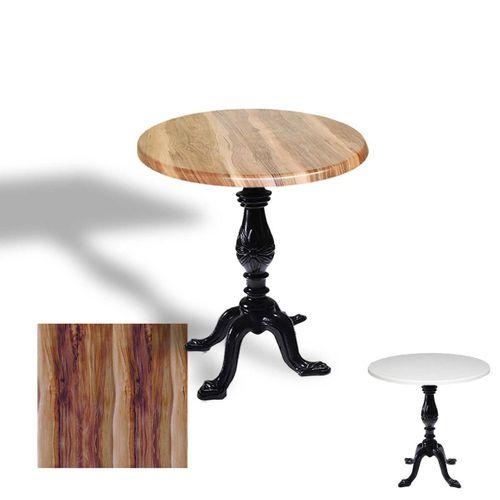 Dockers Çipa 1001 Döküm Ayak Yuvarlak Masa Çap 90cm - (Werzalit, Wermodin ve Allzalit Tabla) - Indiana Wood