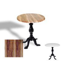 Dockers Çipa 1001 Döküm Ayak Yuvarlak Masa Çap 90cm - (Werzalit, Wermodin ve Allzalit Tabla) - Indiana Wood