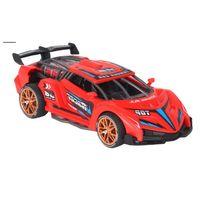 Sürtmeli Sesli Işıklı Spor Arabalar 18 cm - Kırmızı