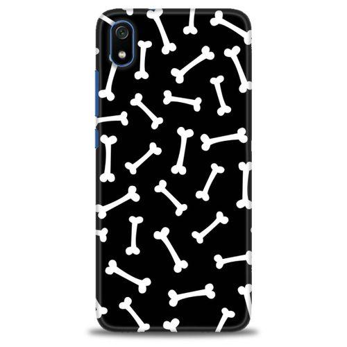 Xiaomi Redmi 7A Kılıf HD Baskılı Kılıf - Kemikler + Tam Ekran Koruyucu
