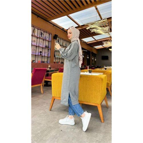 Hira Balon Kol Midi Boy Sade Basic Sweatshirt - 03031.017 - Antrasit