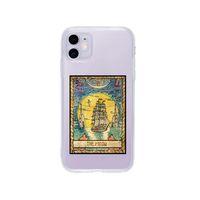iPhone 11 The Moon Desenli Premium Şeffaf Silikon Kılıf