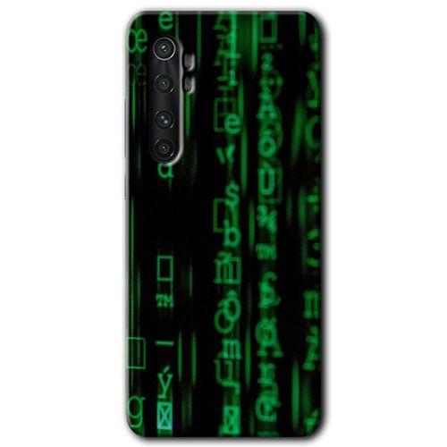 Xiaomi Mi Note 10 Lite Kılıf HD Desen Baskılı Arka Kapak - Matrix