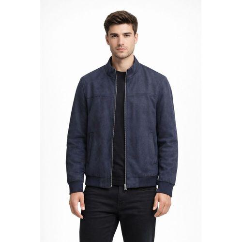 Erkek Regular Fit Mevsimlik Hakim Yaka Süet Spor Mont BGL-ST05333