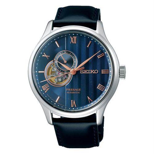 Seiko SSA421J Otomatik Deri Lacivert 43 mm 10 ATM Safir Cam Erkek Kol Saati