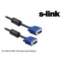 S-LINK SL-VGA10, 15Pin, İki Ucu Erkek, 10mt, VGA Kablosu