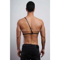 Omuz Detaylı Erkek  Deri Göğüs Harness, Gömlek Kemeri - Brfm110