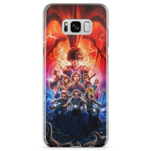 Samsung Galaxy S8 Kılıf Sranger Things Arka Kapak Koruma Desenli Full Koruyucu