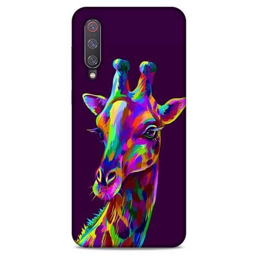 Xiaomi Mi 9 Uyumlu Kılıf Mor Delisi (30) Silicone Case Zürafa