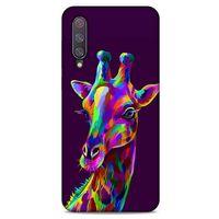 Xiaomi Mi 9 Uyumlu Kılıf Mor Delisi (30) Silicone Case Zürafa
