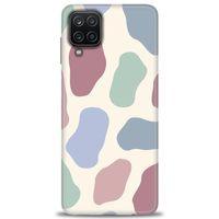 Samsung Galaxy M12 Kılıf HD Baskılı Kılıf - Renkli Benek + Tam Ekran Koruyucu