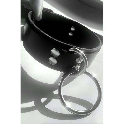 Halka Detaylı Deri Choker, Deri Tasma, Halkalı Tasma