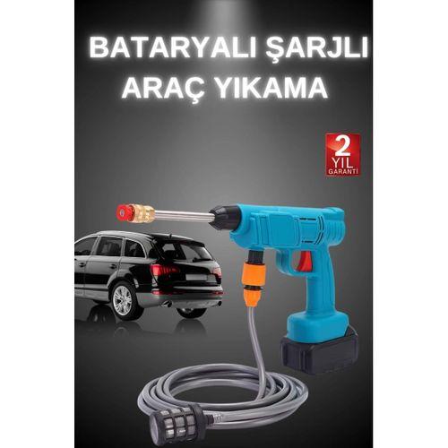 Şarjlı Ve Yüksek Basınçlı Oto Yıkama Makinesi Ve Sulama Tabancası Bahçe Yıkama Makinesi