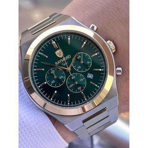 Raymond Nişan Ve Damatlara Özel Çelik Kordon 2 Yıl Garantili 5 Atm Erkek Kol Saati+Bileklik RMD.15