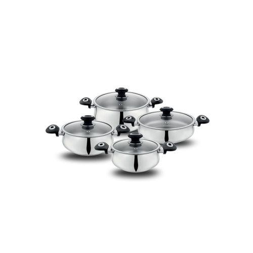 Schafer Cordell Çelik Tencere Seti-8 Prç.-siyah