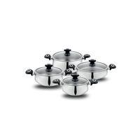 Schafer Cordell Çelik Tencere Seti-8 Prç.-siyah