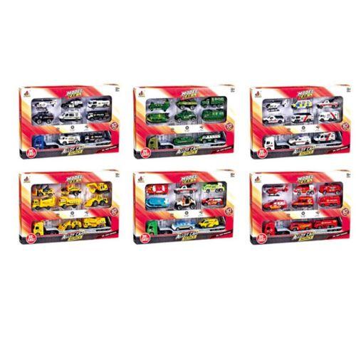 DS047 - ARABA TAŞIYAN TIR ARAÇ SETİ 9  PARÇA