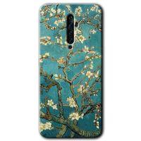Oppo Reno 2z Kılıf Baskılı Kapak - Almond Blossom +Tam Kaplayan Mat Seramik