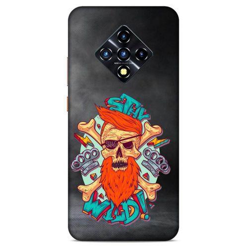 Lopard İnfinix Zero 8 Uyumlu Kılıf Tattoo's (33) Hybrid Kılıf Stay Wild