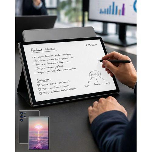10.1 İnç Android Tablet 16gb Ram 1tb Depolama Klavyeli Tablet Seti