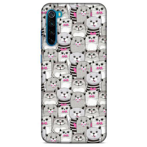 Lopard Xiaomi Redmi Note 8T Uyumlu Kılıf Kediler (32) Soft Silikon Kılıf Pembe Burun