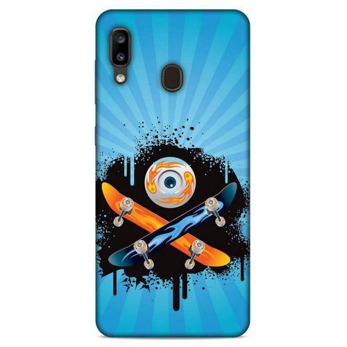 Lopard Samsung Galaxy A20 Uyumlu Kılıf Tattoo's (13) Silikon Kap Snowboard