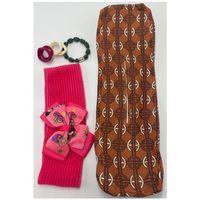 Renkli Desenli Taç Toka Bandana Set