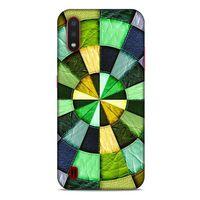 Samsung Galaxy A01 Kılıf Patchwork (36) Glitter Kılıf Yeşil Tonları