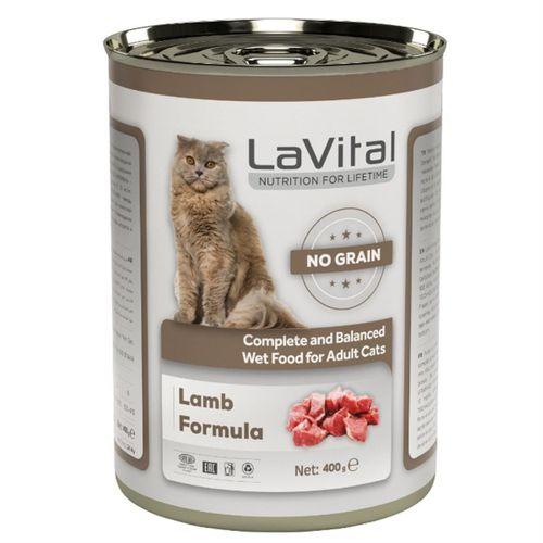 LaVital Kuzulu Tahılsız Ezme Yetişkin Kedi Konservesi 400gr
