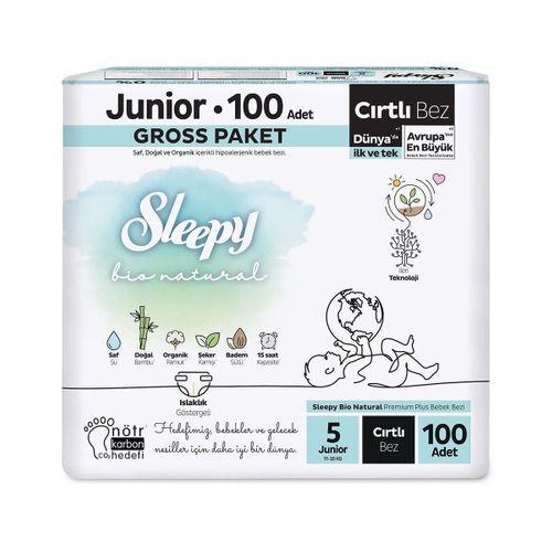 Sleepy Bio Natural Bebek Bezi Gross Paket 5 Beden 100 Adet