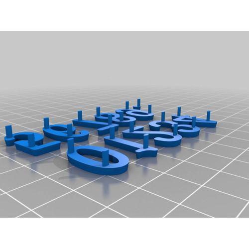 Mektup tahtası alfabesi, sayılar, özel karakterler - 5137342