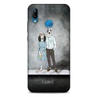 Huawei P20 Lite Kılıf FunnyMaX (46) Core Armor Kılıf Antrasit Köpek