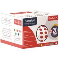 TANEX NOKTA ETİKETİ 20 Mm KIRMIZI 2500 Lİ