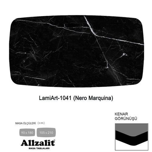 Allzalit LamiArt Masa Tablası 105X210 - DCLAMART-1041 - (Nero Marquina)