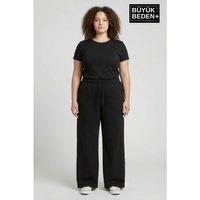 Kadın Büyük Beden Bol Paça  Yüksek Bel Lastikli Salaş Eşofman Altı SPR26BEA988